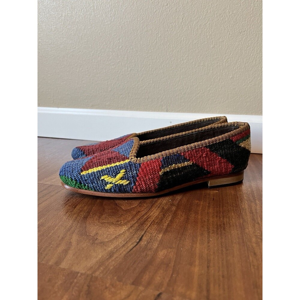 Artemis Design Co. Women’s Kilim Loafers Size 36 Turkish Woven Wool Carpet Shoes